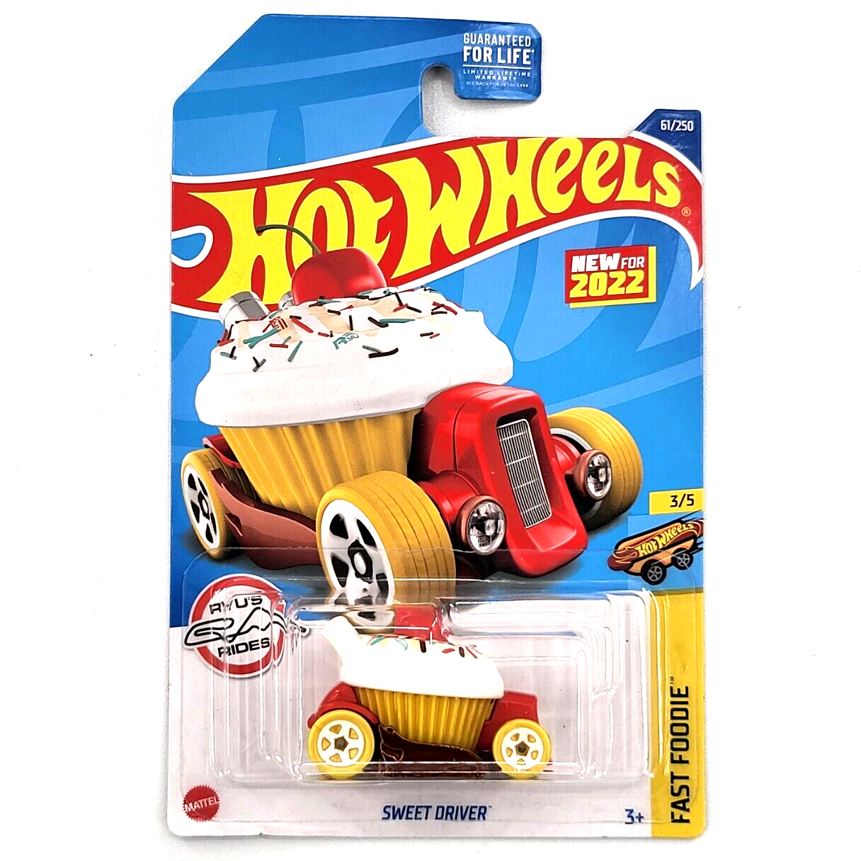 

Базовая машинка Hot Wheels SWEET DRIVER, красно-желтая, 5785/HCW95, Желтый;красный
