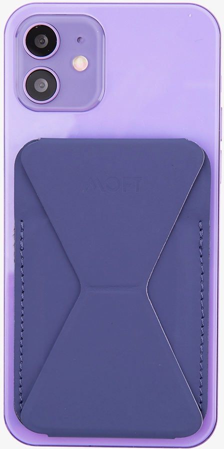фото Магнитная подставка-кошелёк moft snap-on magsafe для iphone 12 и 13 серии purple