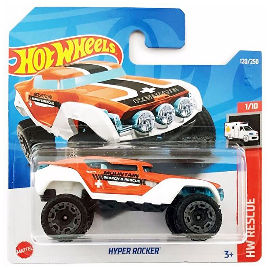 

Базовая машинка Hot Wheels HYPER ROCKER, бело-оранжевая, 5785/HCX26