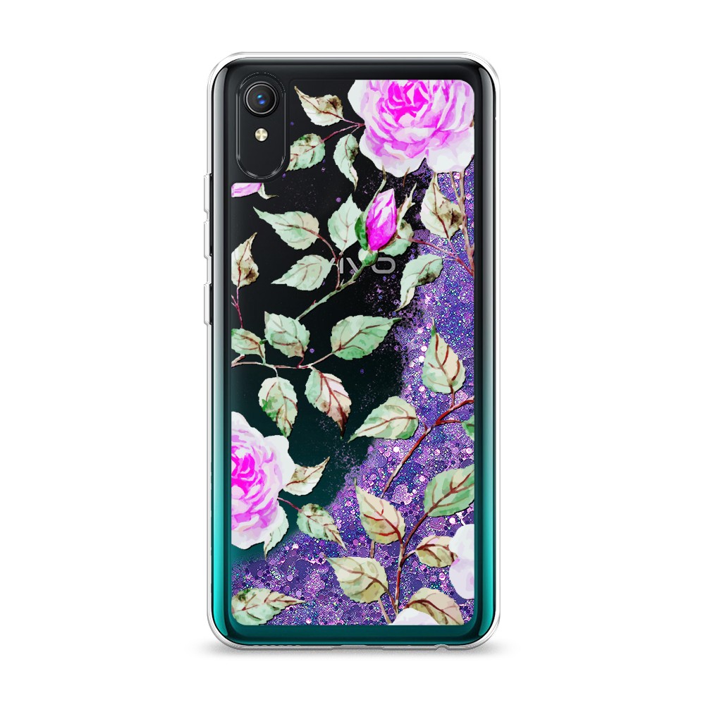 

Жидкий чехол с блестками "Цветочная фантазия 7" на Vivo Y1s, 263292-1