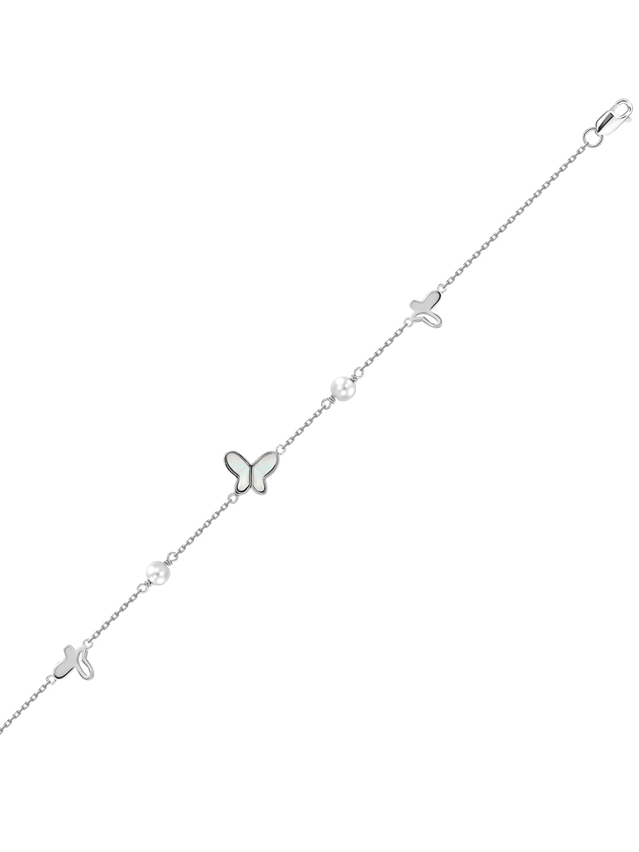 

Браслет из серебра с жемчугом р.19 MIUZ Diamonds (Московский ювелирный завод) B2036-PR-037, B2036-PR-037