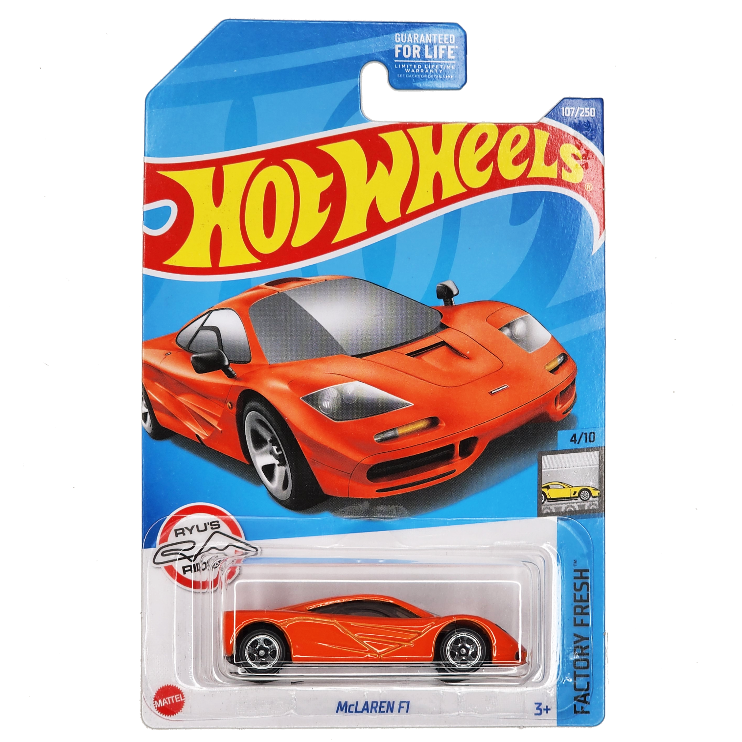 

Базовая машинка Hot Wheels McLAREN F1, оранжевая, 5785/HCX13