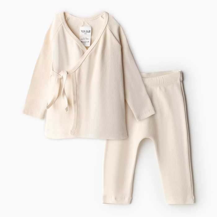 

Костюм повседневный MINAKU Basic Line BABY, белый, 110, Basic Line BABY