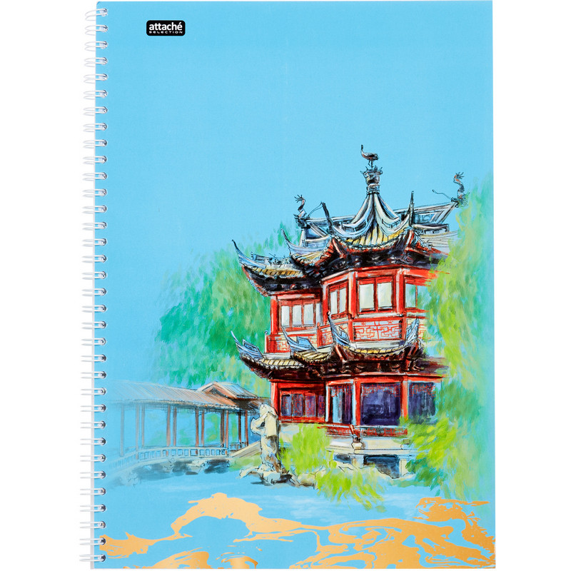 

Бизнес-тетрадь А4,96л,кл,греб,ламин.обл. Attache Selection Travel China, Travel China