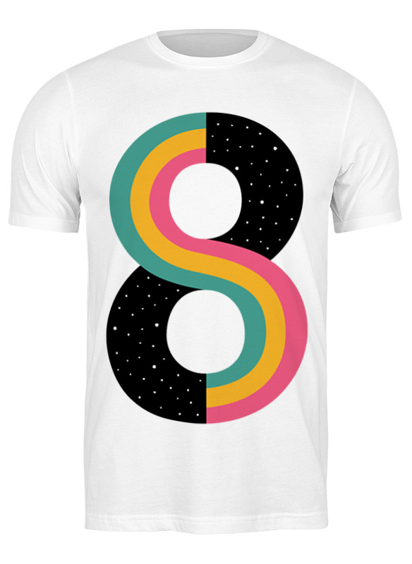 

Футболка женская Printio Бесконечность (космос) белая 2XL, Белый, Бесконечность (космос)