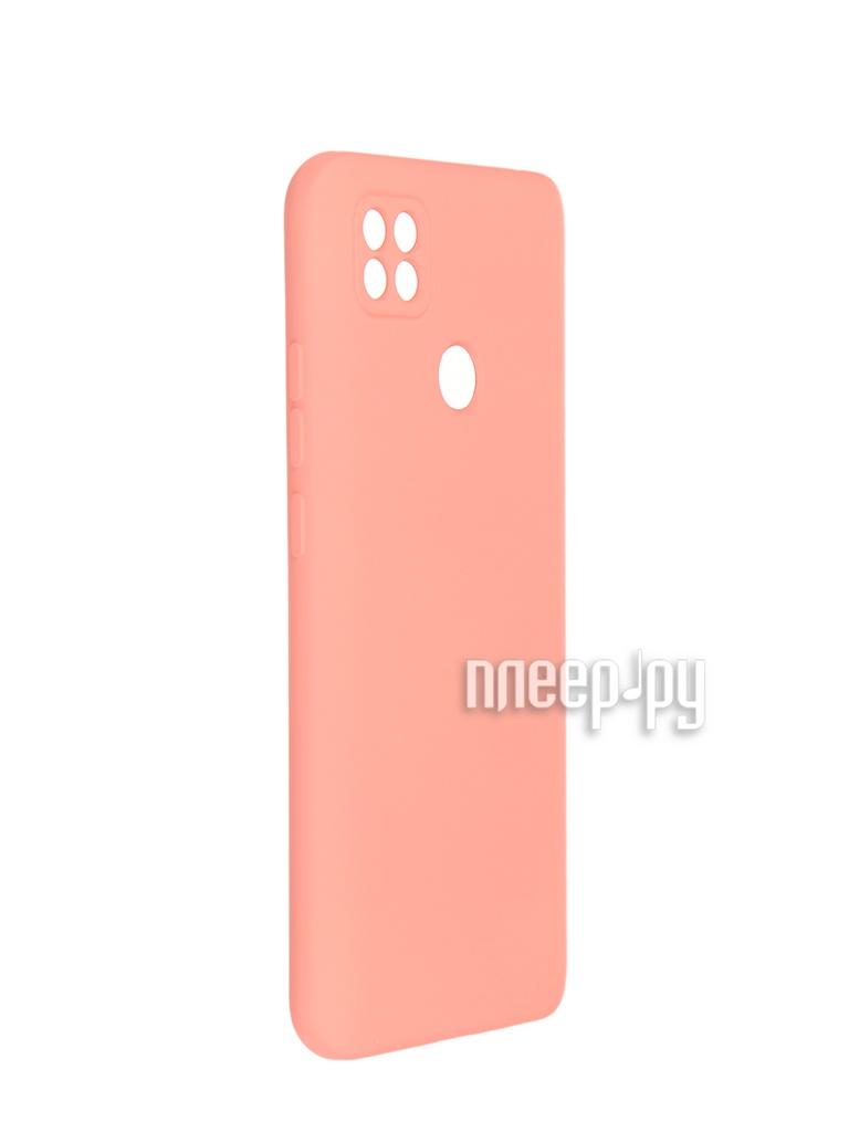 фото Чехол pero для xiaomi redmi 9c liquid silicone coral pcls-0078-or