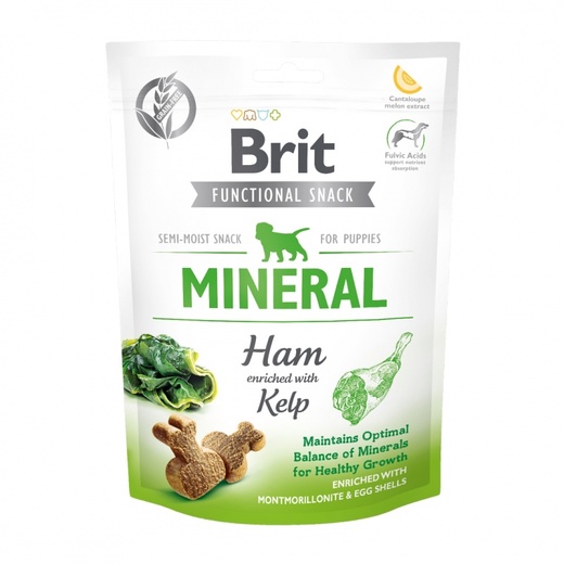 

Лакомство для щенков Brit Care Mineral Ham for Puppies, ветчина, 0,15 кг