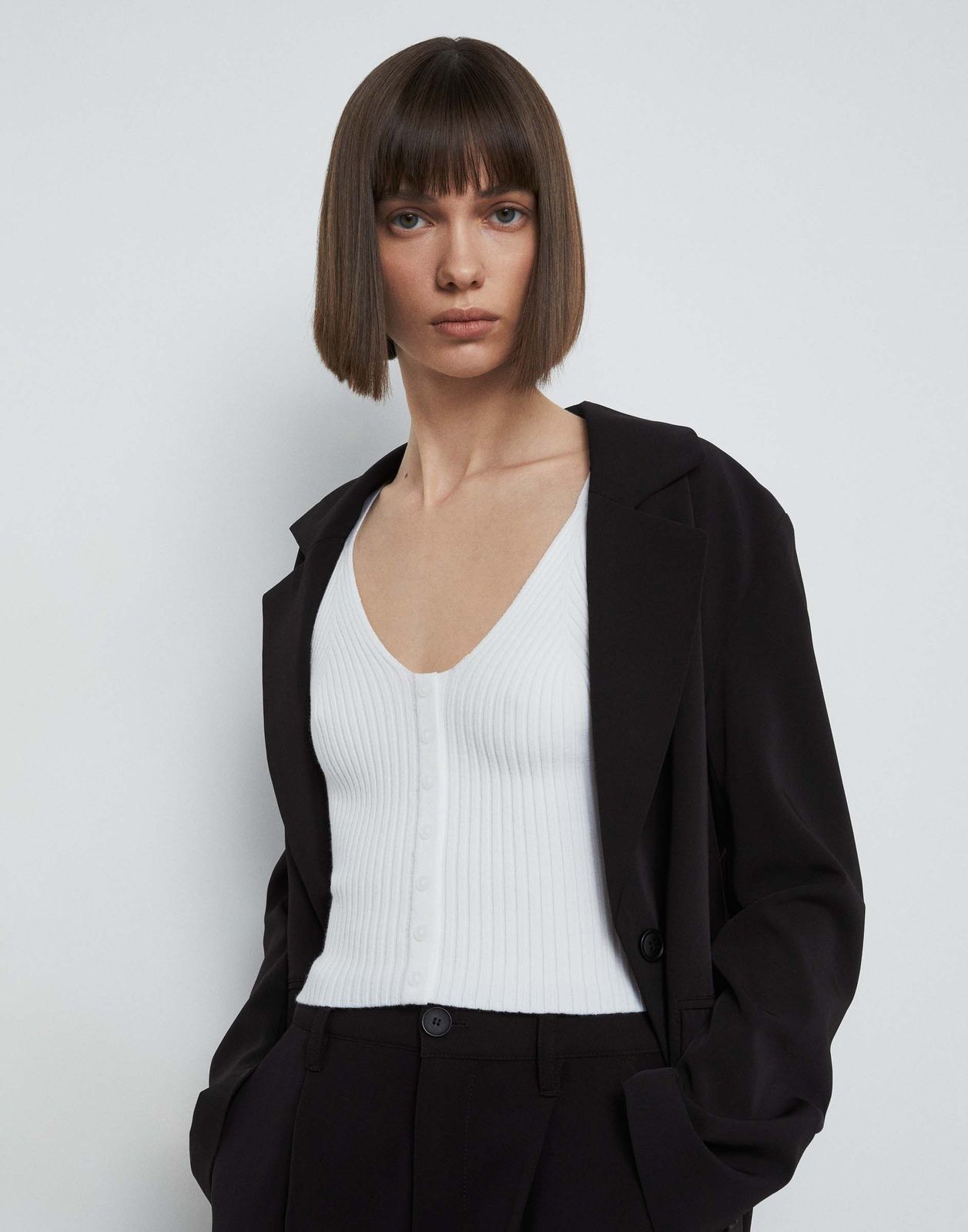 

Топ женский Gloria Jeans GTN003768 белый L/170, GTN003768