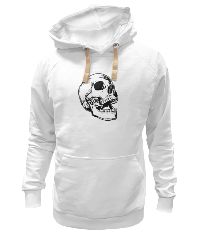 

Толстовка унисекс Printio Череп белая M, Череп