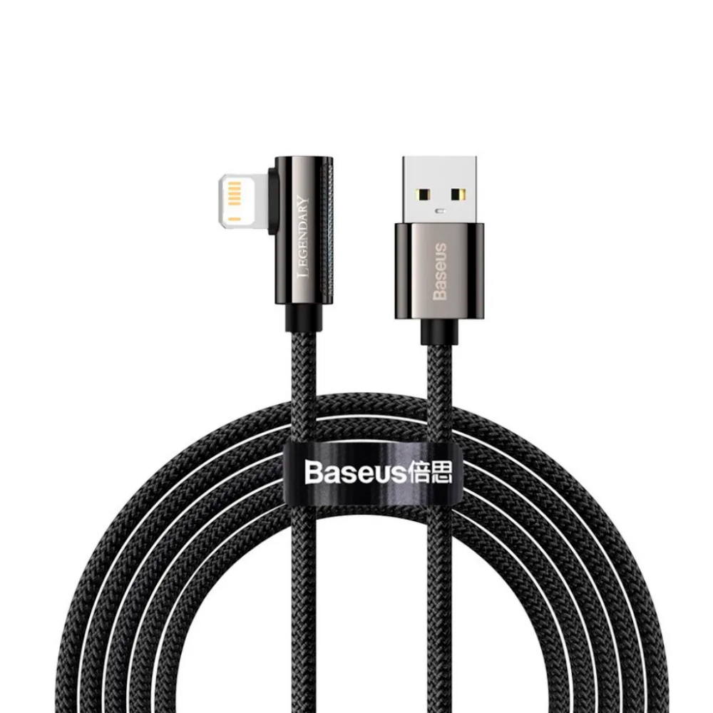 фото Кабель lightning - usb baseus 1 м черный