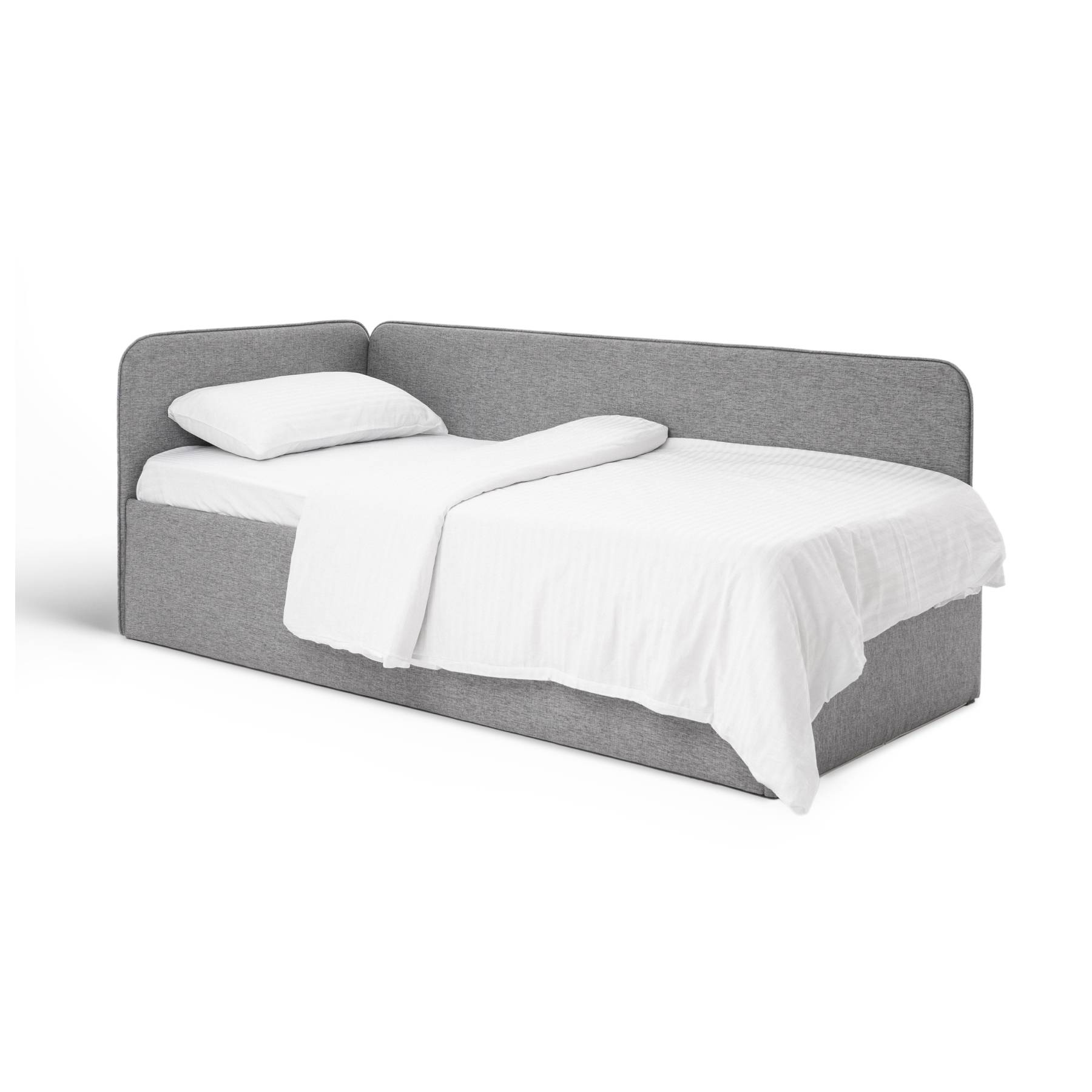 Кровать-диван Rafael 160*70 серая рогожка 1200_70