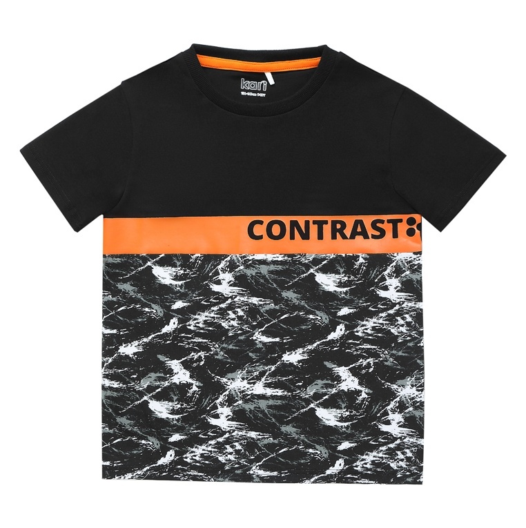 

Футболка детская Kari SS24C10610534, черный, 140, SS24C10610534