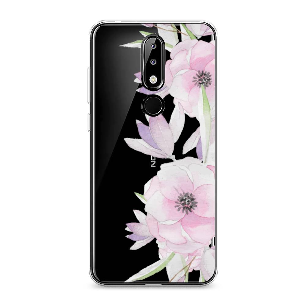

Чехол Awog на Nokia 5.1 Plus (X5) / Нокиа 5.1 Plus (X5) "Нежные анемоны", Розовый;черный;фиолетовый, 121950-8