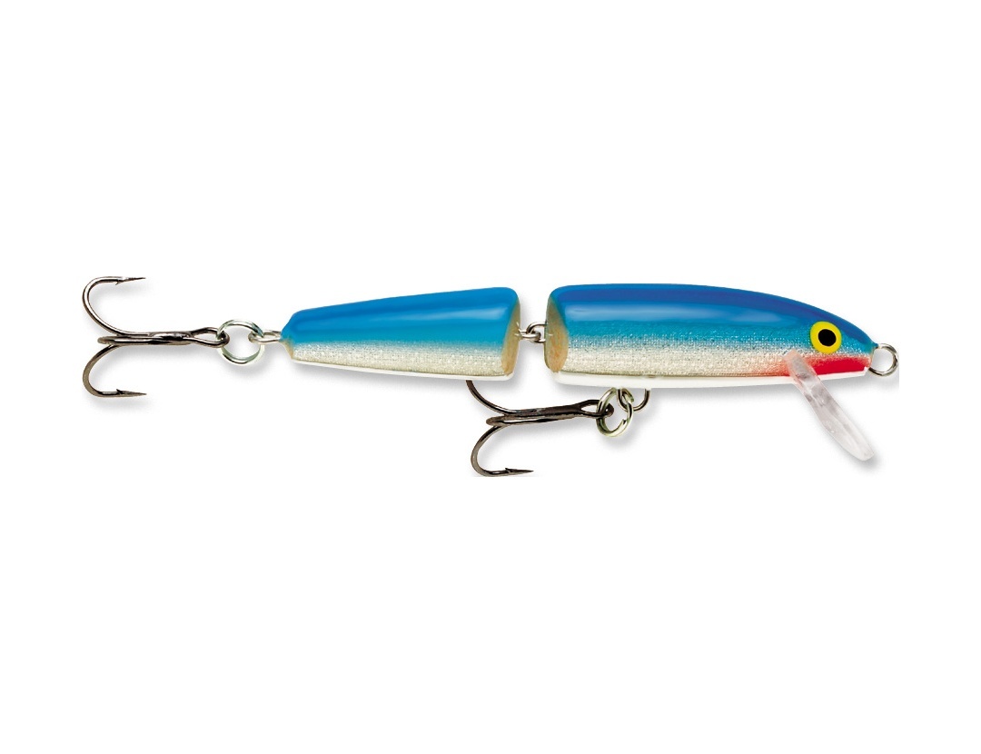 

Воблер плавающий Rapala Jointed J13-B (1,2м-4,2м, 13 см 18 гр), Синий, Jointed