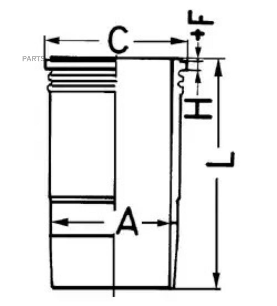 

KOLBENSCHMIDT 89 389 110_гильза +9.92!NEW d128 с 3упл+1медн.кольца\Omn MB OM421/422/423/42
