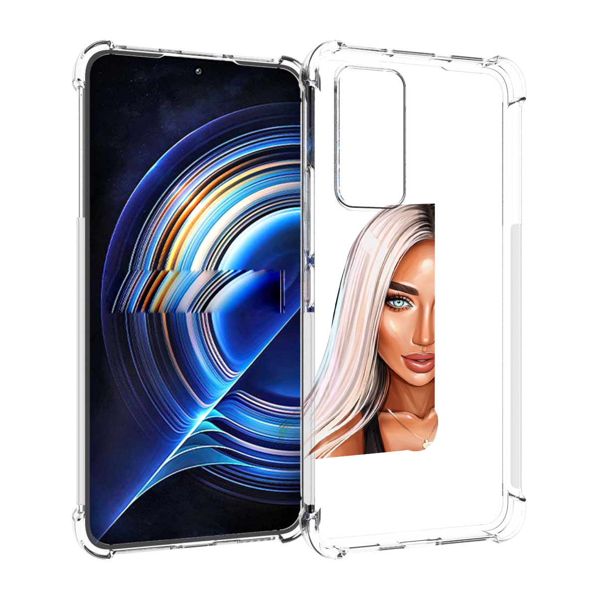 

Чехол MyPads Блондинка женский для Tecno Camon 19 Neo, Прозрачный, Tocco