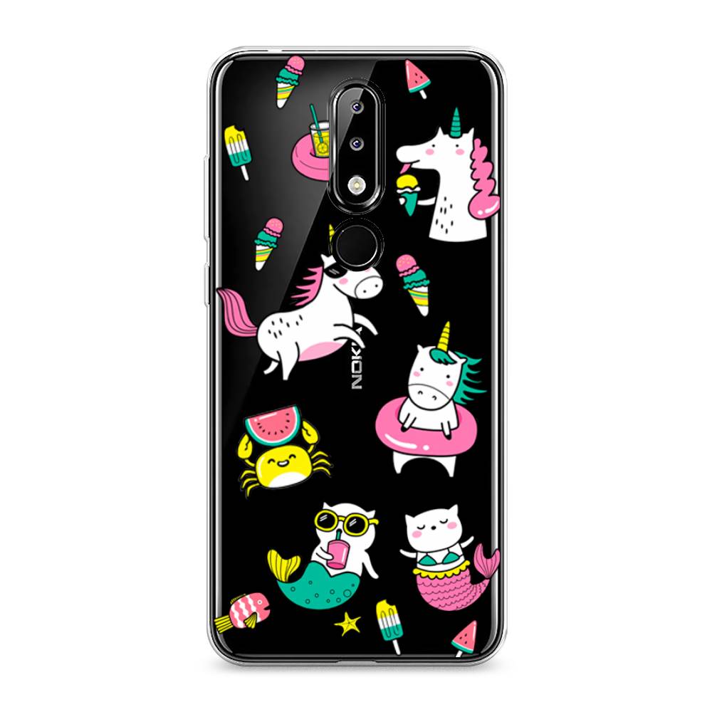 

Чехол Awog на Nokia 5.1 Plus (X5) / Нокиа 5.1 Plus (X5) "На отдыхе", Белый;голубой;розовый, 121950-2