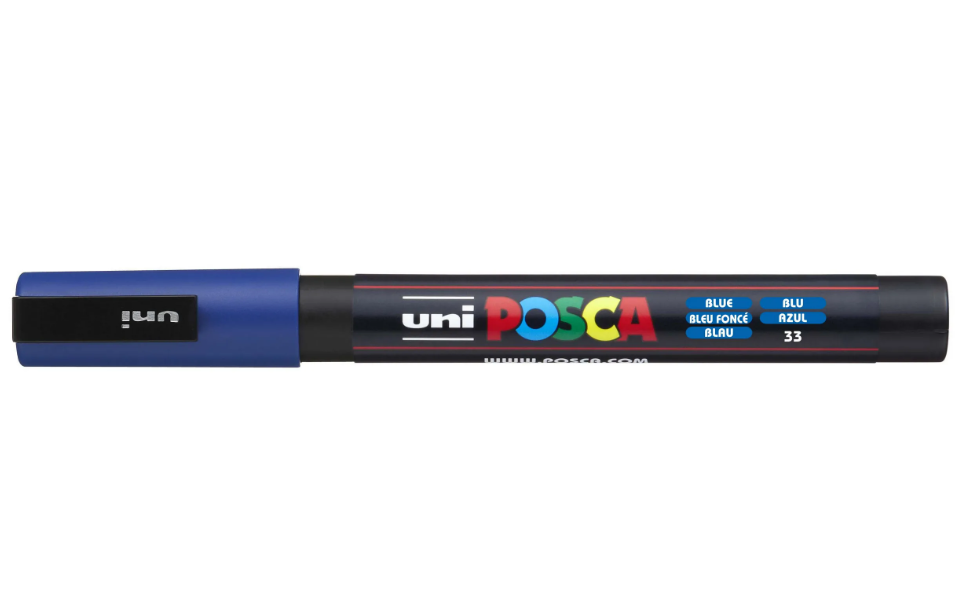 

Маркер Uni Posca 5M 1,8-2,5мм, Голубой