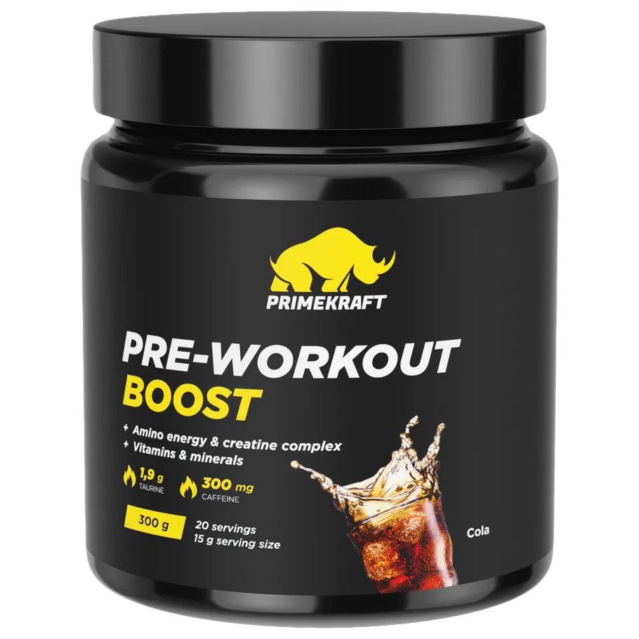 Предтренировочный комплекс порошок Prime Kraft Pre-Workout Boost Кола 20 порций 300 г