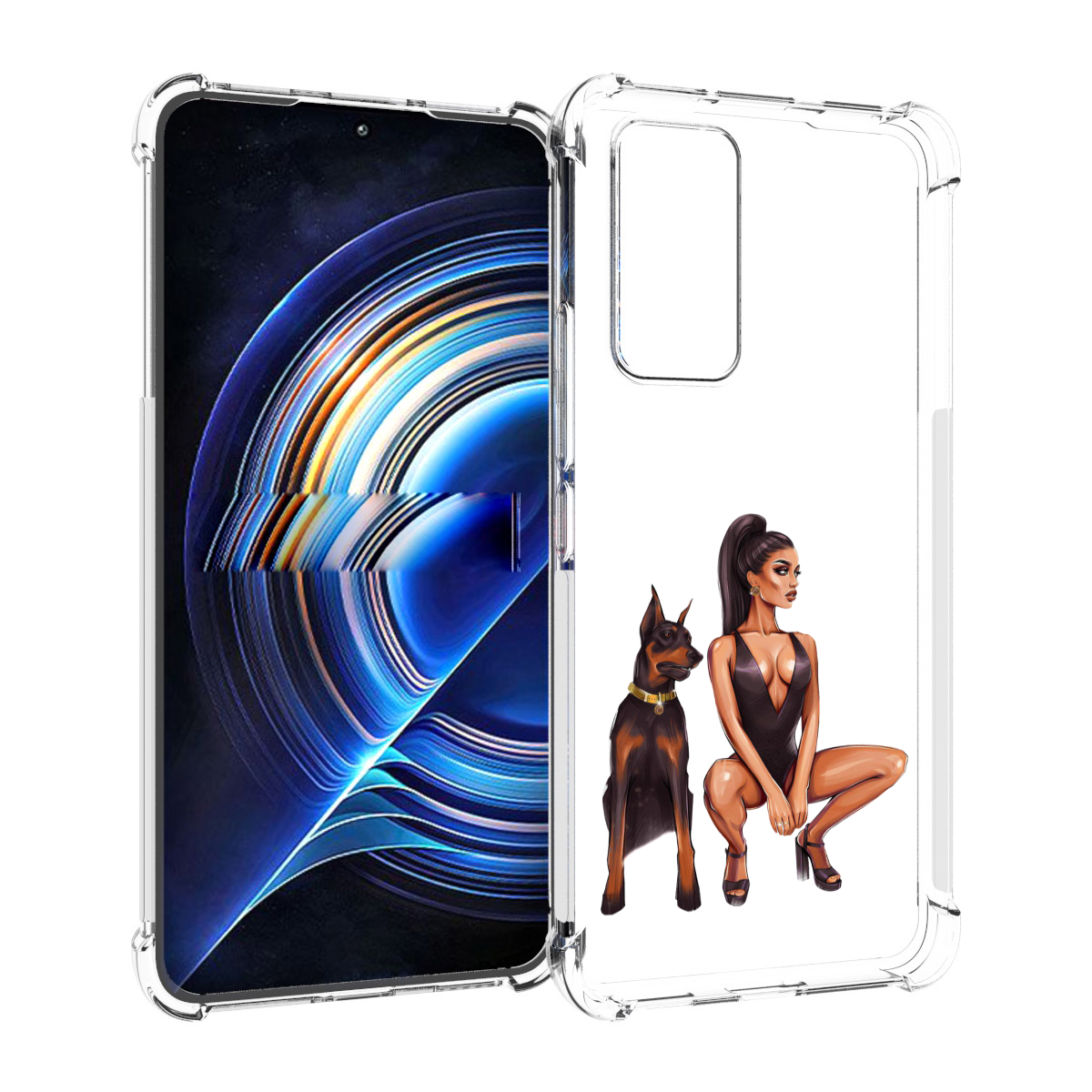Чехол MyPads Борзая-девушка для Tecno Camon 19 Neo