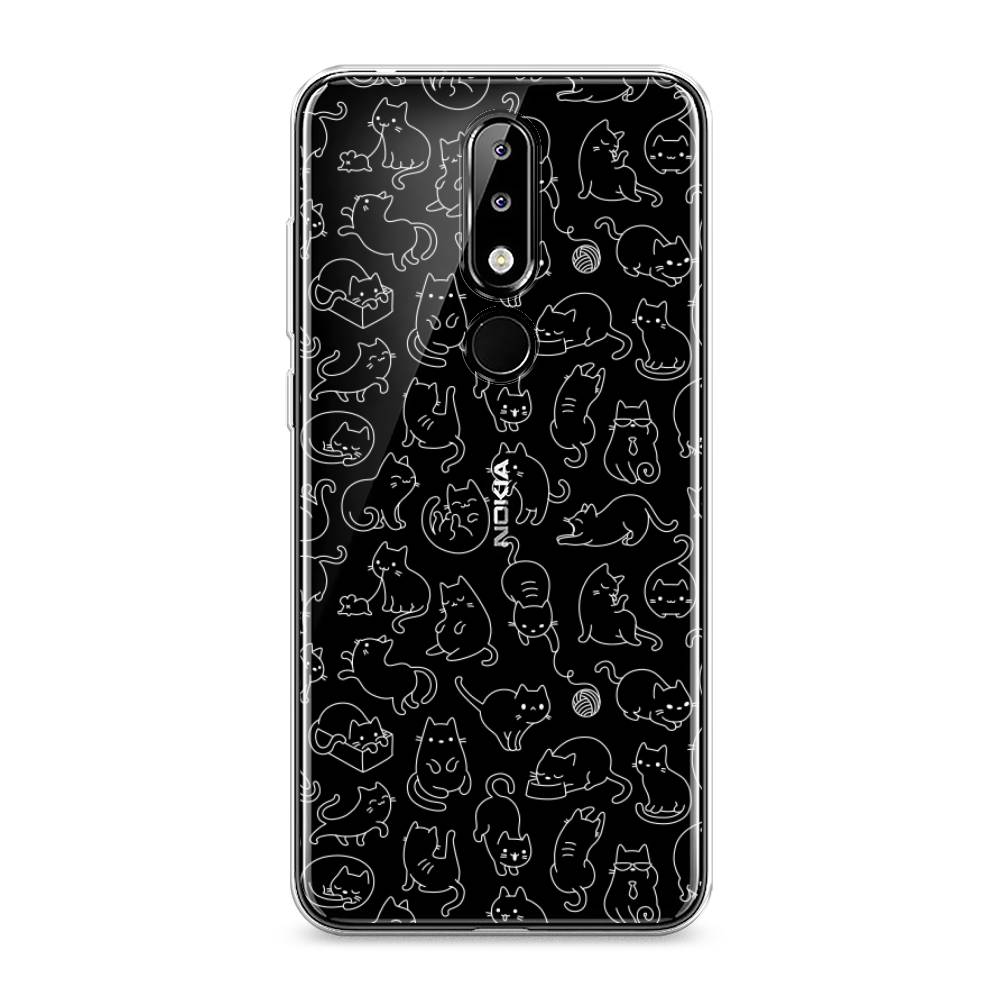 

Чехол Awog на Nokia 5.1 Plus (X5) / Нокиа 5.1 Plus (X5) "Шкодливые котики", Черный;белый;серый, 121950-2
