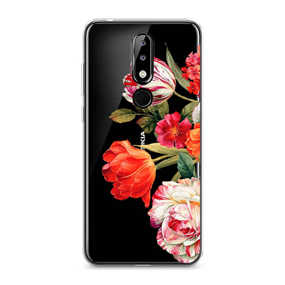 

Чехол Awog на Nokia 5.1 Plus (X5) / Нокиа 5.1 Plus (X5) "Весенний букет", Красный;розовый;зеленый, 121950-8