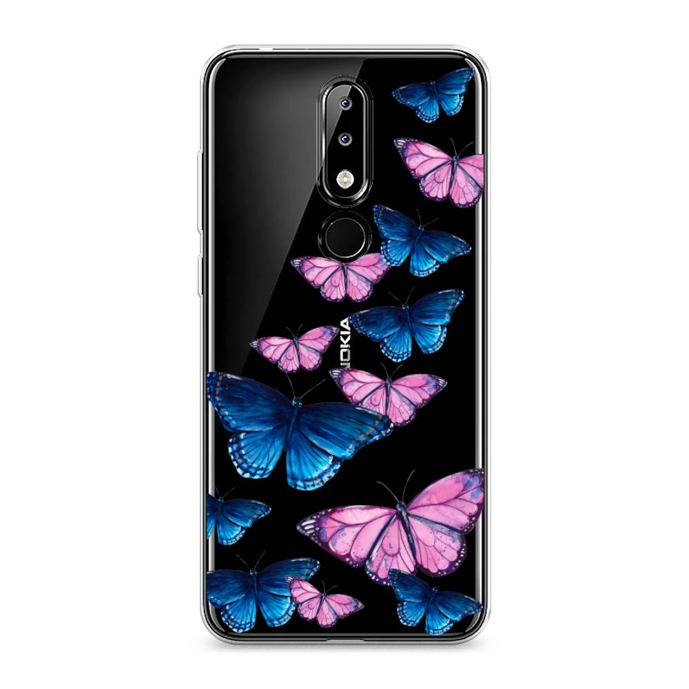 

Чехол Awog на Nokia 5.1 Plus (X5) / Нокиа 5.1 Plus (X5) "Полет бабочек", Синий;черный;розовый, 121950-2