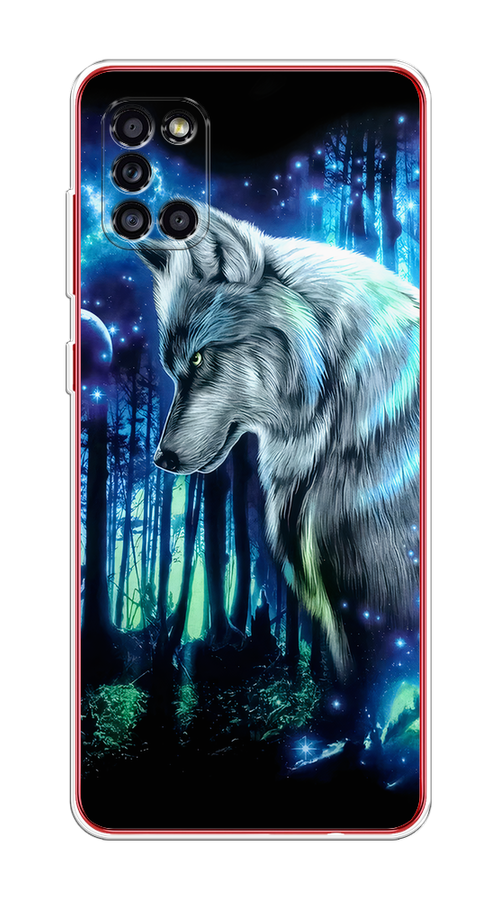 

Чехол на Samsung Galaxy A31 "Сказочный волк", Синий;серебристый;черный, 2100350-1