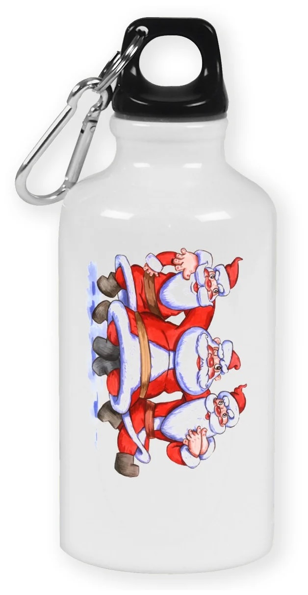 Бутылка спортивная CoolPodarok Три Деда Мороза. Новый год