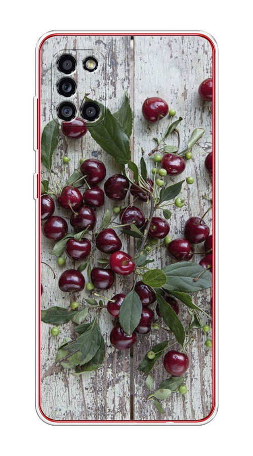 

Чехол на Samsung Galaxy A31 "Вишня", Бордовый;зеленый;серый, 2100350-1