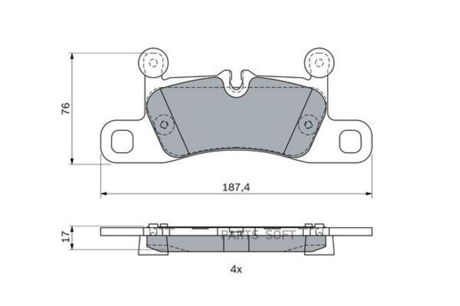 

Тормозные колодки Bosch дисковые 986495371