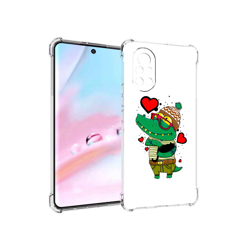 

Чехол MyPads Влюбленный крокодил для Huawei Nova 8 (ANG-LX1), Прозрачный, Tocco