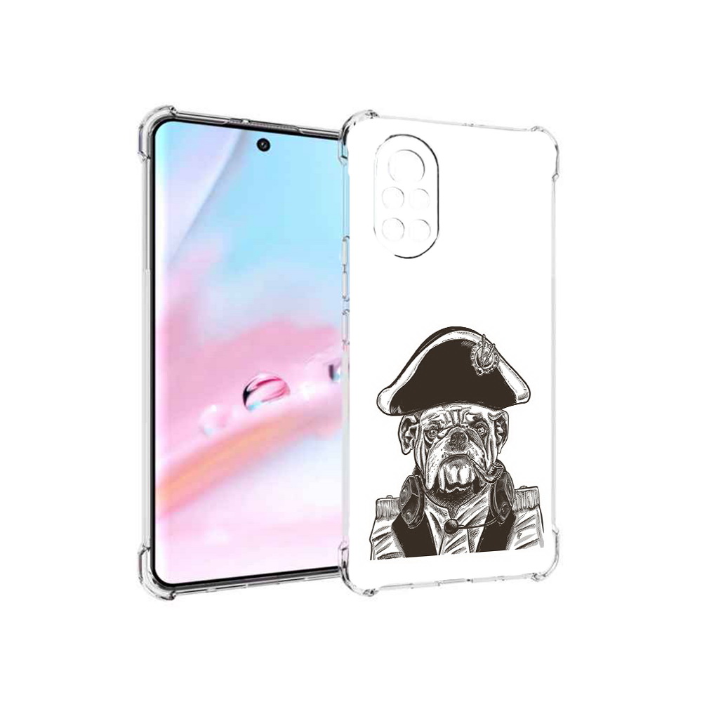 

Чехол MyPads мопс генерал для Huawei Nova 8 (ANG-LX1), Прозрачный, Tocco