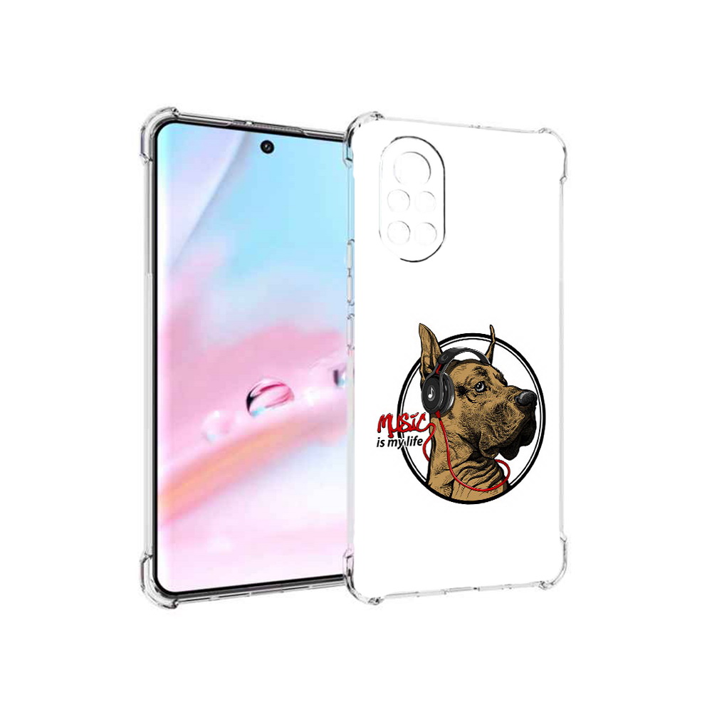 

Чехол MyPads музыкальная собака для Huawei Nova 8 (ANG-LX1), Прозрачный, Tocco