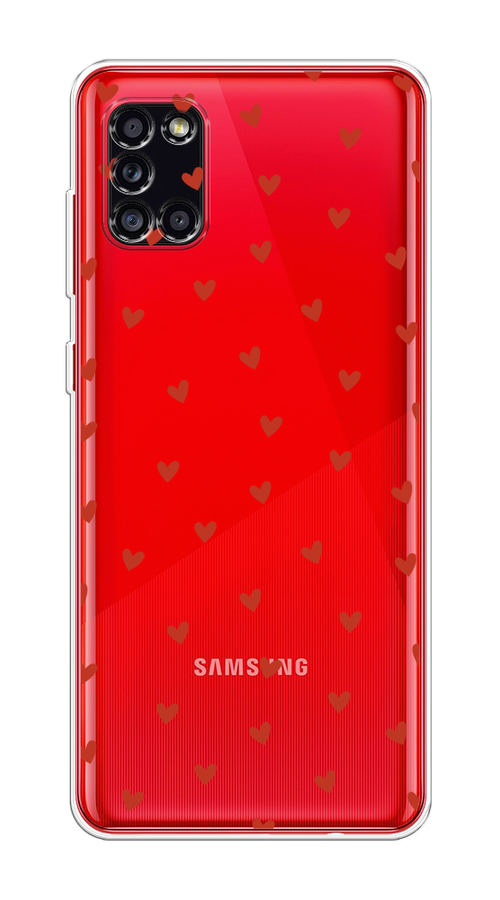 

Чехол на Samsung Galaxy A31 "Red hearts", Красный;прозрачный, 2100350-1