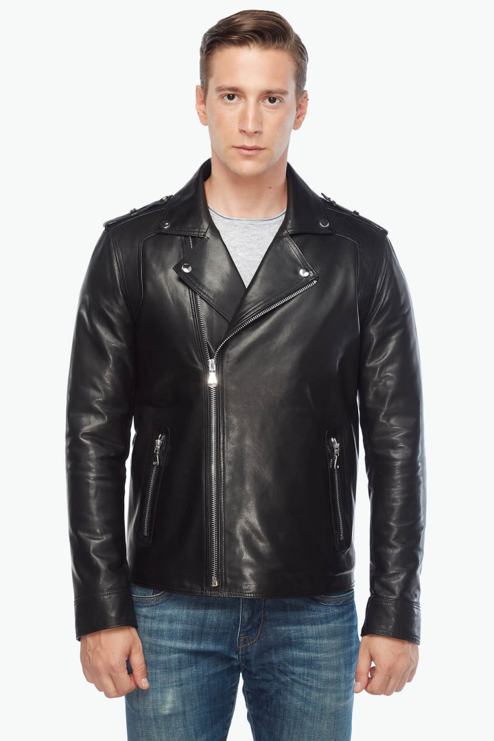 

Кожаная куртка мужская Deriza 35-hl02 черная 2XL (товары доставляются из-за рубежа), Черный, 35-hl02