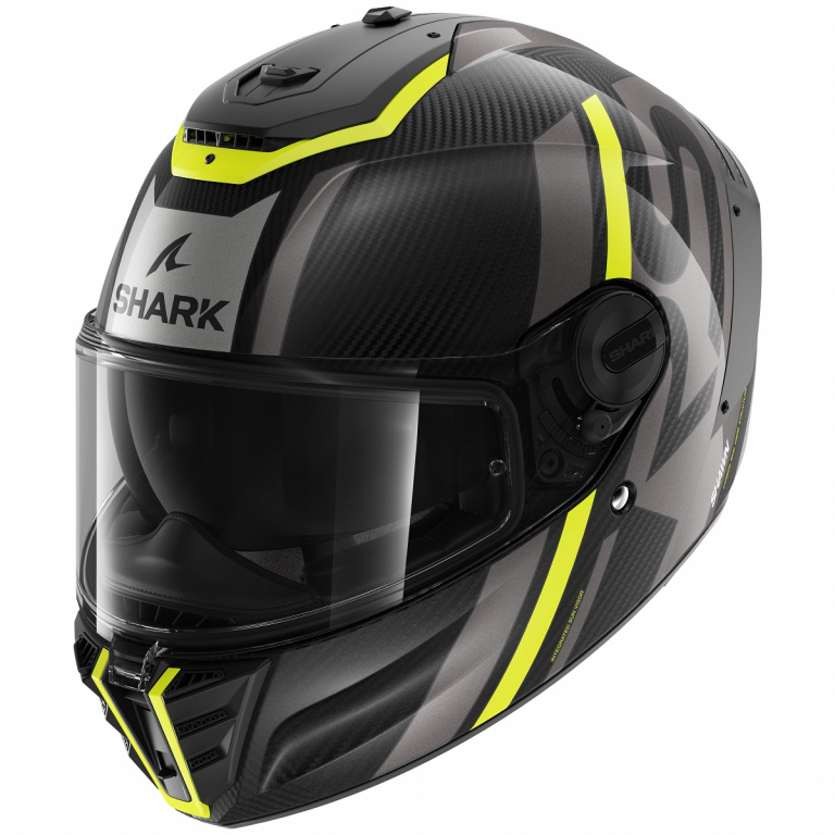 Шлем Shark SPARTAN RS CARBON SHAWN, Black/Yellow/Antracite, XL