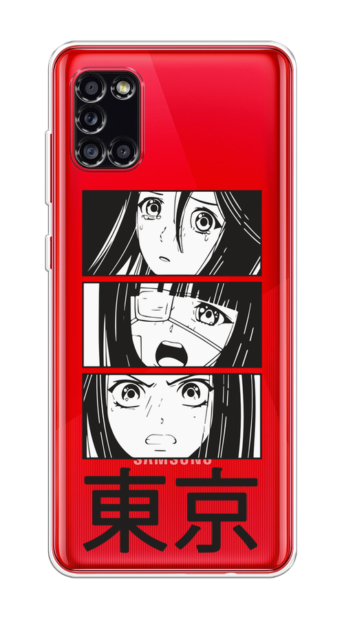 

Чехол на Samsung Galaxy A31 "Tokyo girls", Белый;черный;прозрачный, 2100350-1