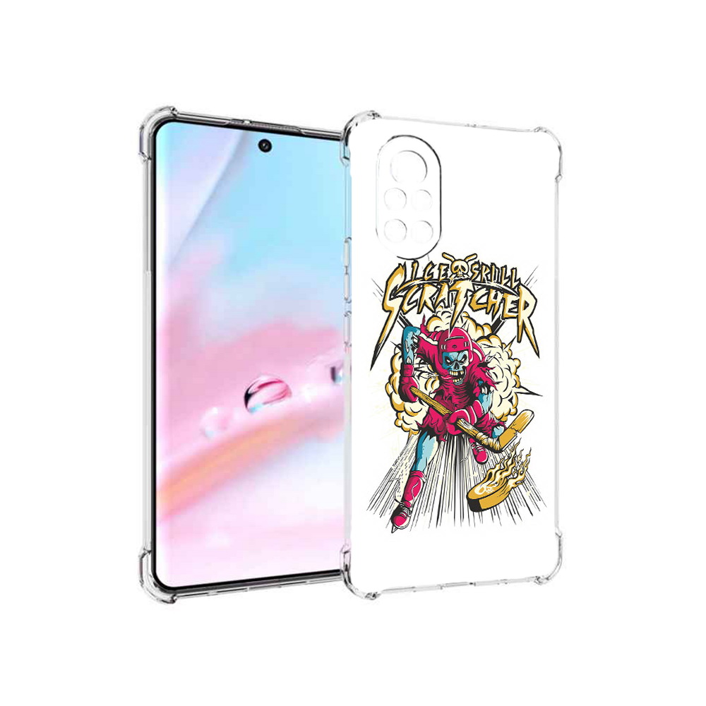 

Чехол MyPads нарисованный скелет хоккеист для Huawei Nova 8 (ANG-LX1), Прозрачный, Tocco