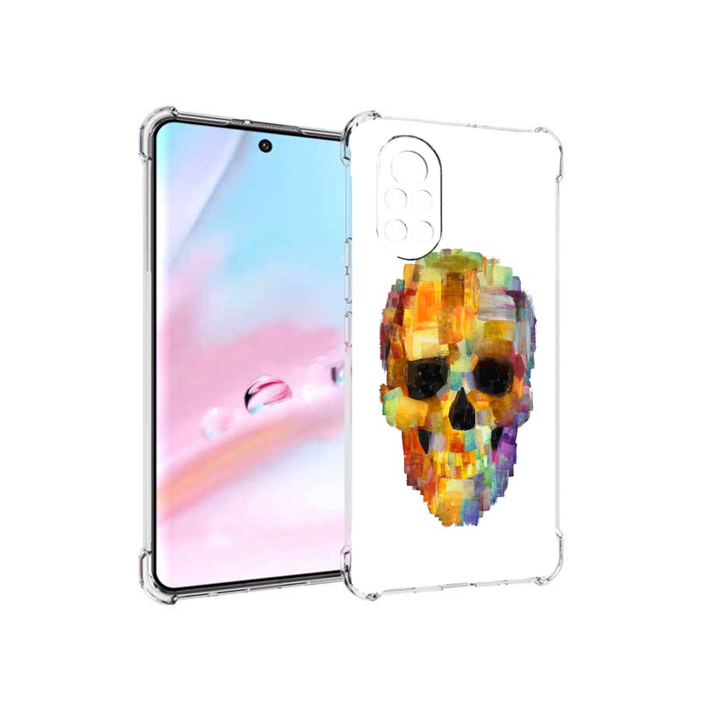 

Чехол MyPads нарисованный череп для Huawei Nova 8 (ANG-LX1), Прозрачный, Tocco