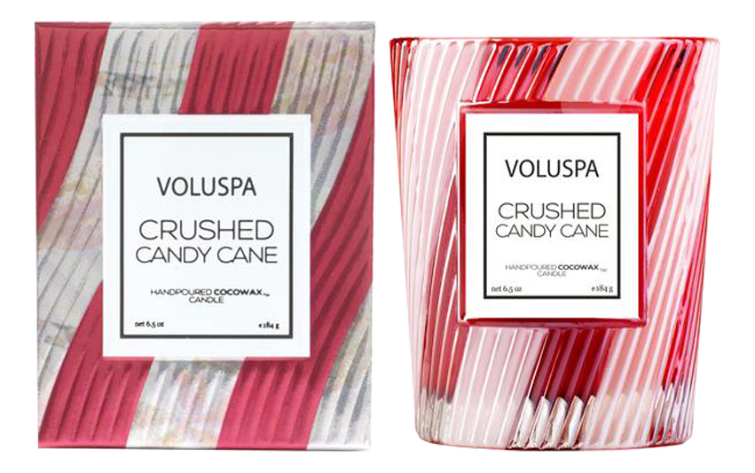 фото Voluspa ароматическая свеча crushed candy cane (мятные леденцы)