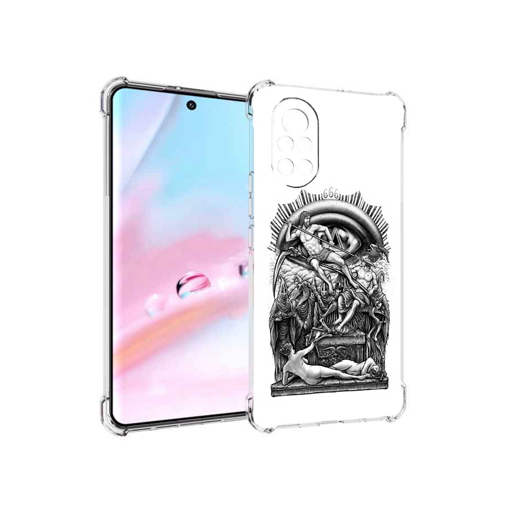 

Чехол MyPads оракул черно белый для Huawei Nova 8 (ANG-LX1), Прозрачный, Tocco