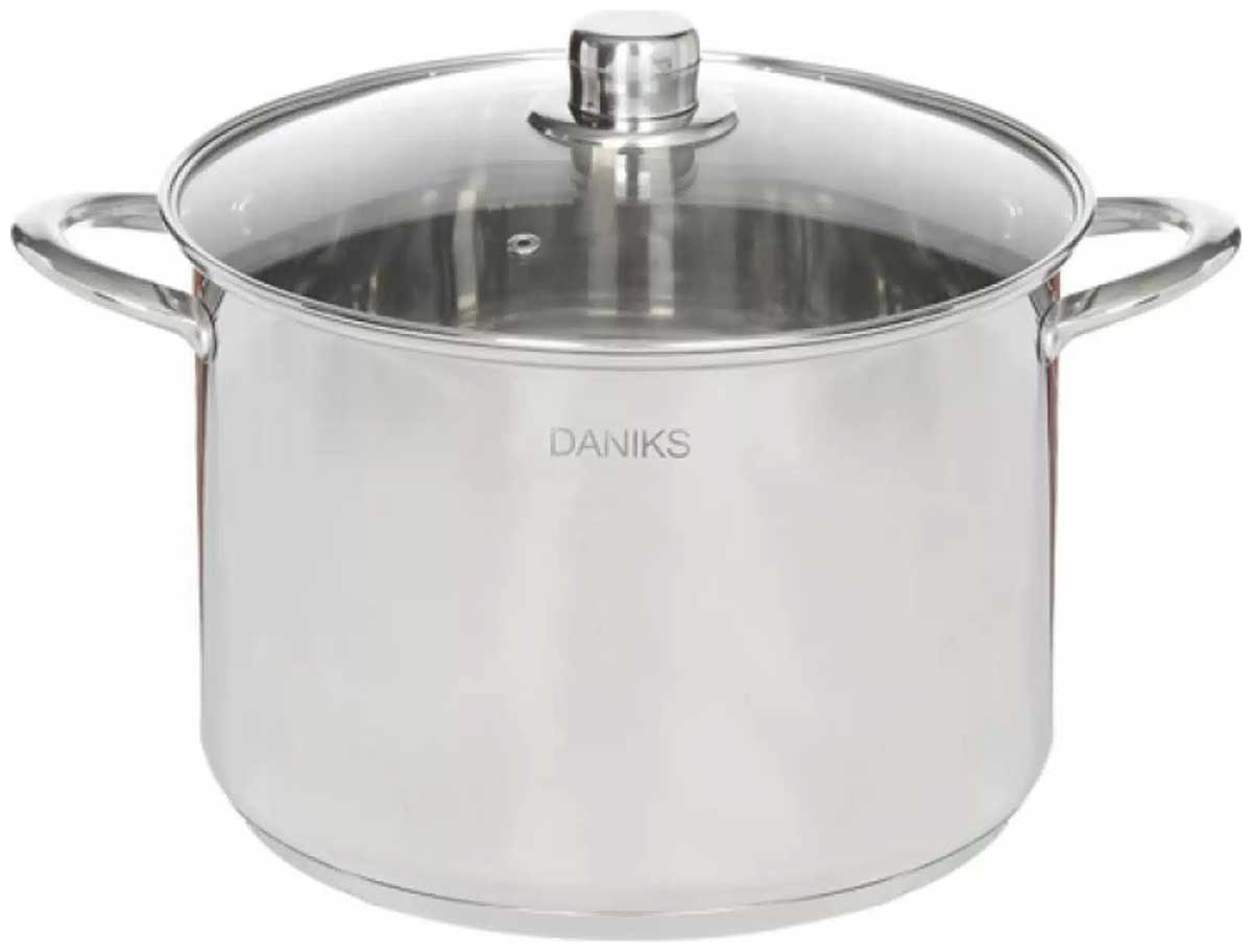 

Кастрюля DANIKS ОБТ SD-6HP-13 13 л серебристый, ОБТ SD-6HP-13 13 л