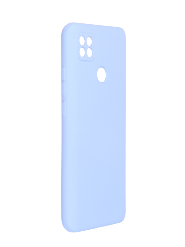 фото Чехол pero для xiaomi redmi 9c liquid silicone light blue pcls-0078-lb