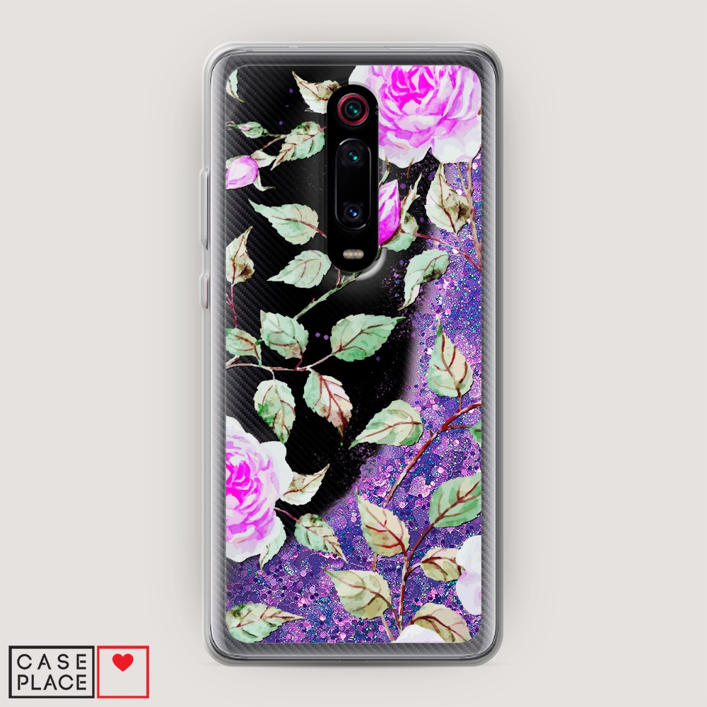 

Жидкий чехол с блестками "Цветочная фантазия 7" на Xiaomi Mi 9T, 35792-1