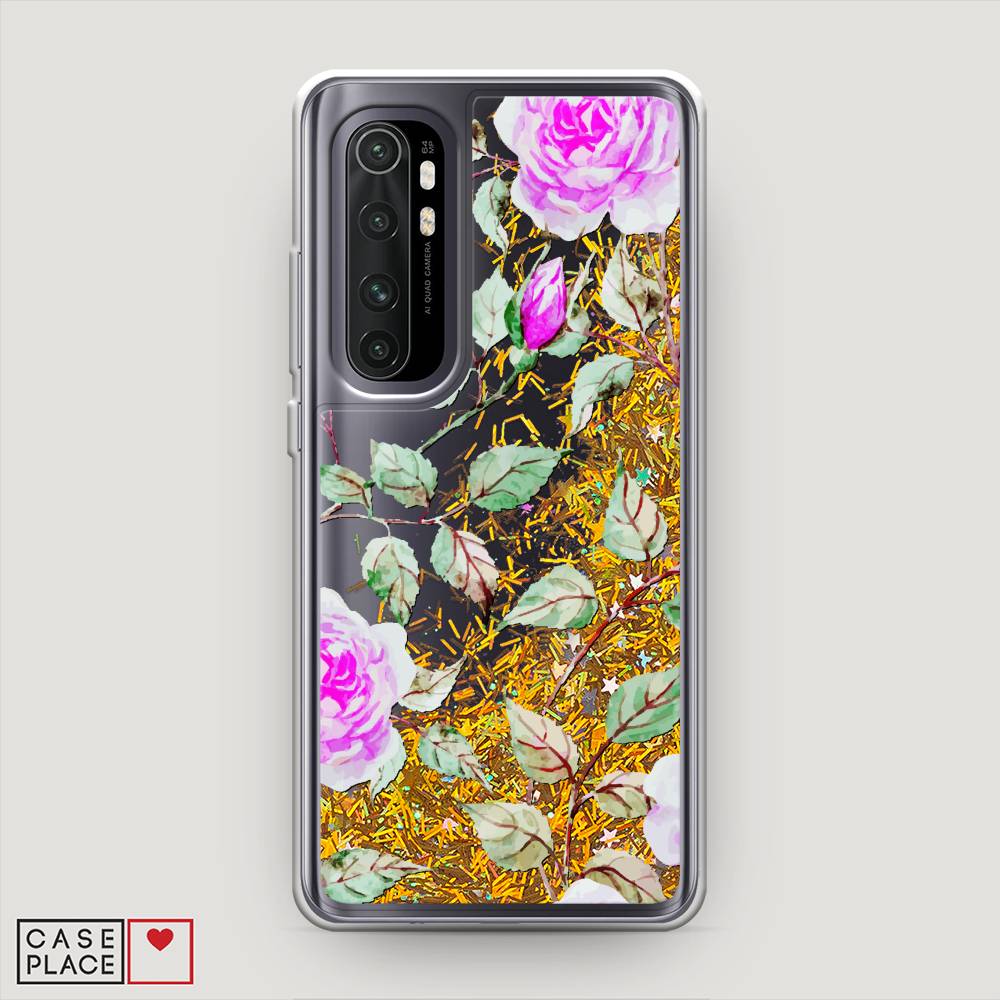 

Жидкий чехол с блестками "Цветочная фантазия 7" на Xiaomi Mi Note 10 lite, 38490-1
