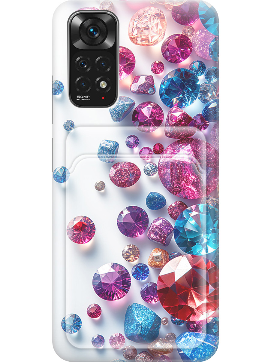 

Силиконовый чехол на Xiaomi Redmi Note 11 / Note 11S с принтом 813589, Прозрачный;белый;розовый;синий, 735250231