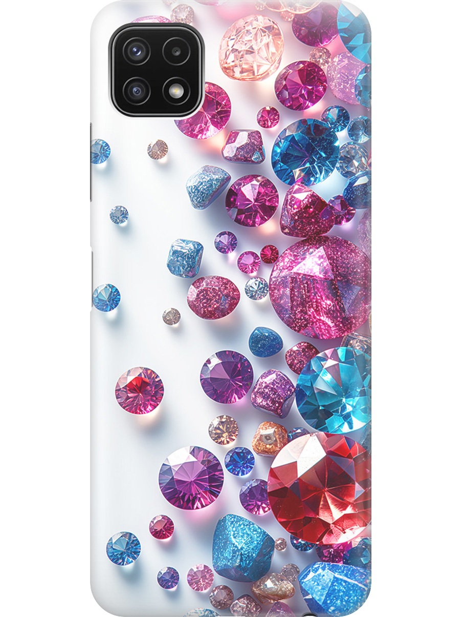 

Силиконовый чехол на Samsung Galaxy A22s 5G с принтом "Россыпь драгоценных камней", Прозрачный;белый;розовый;синий, 734082031