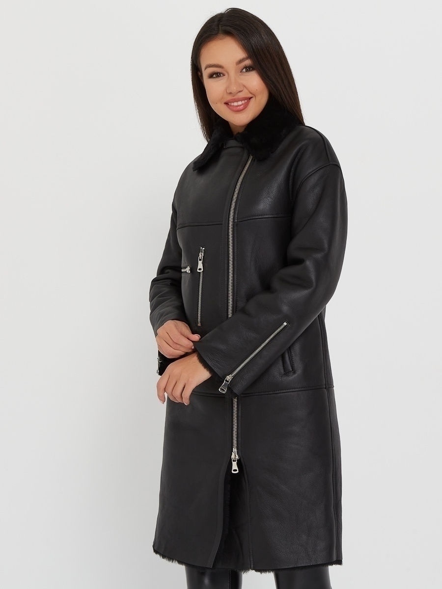 

Дубленка женская Este'e exclusive Fur&Leather E-CL-P03 черная XL, E-CL-P03