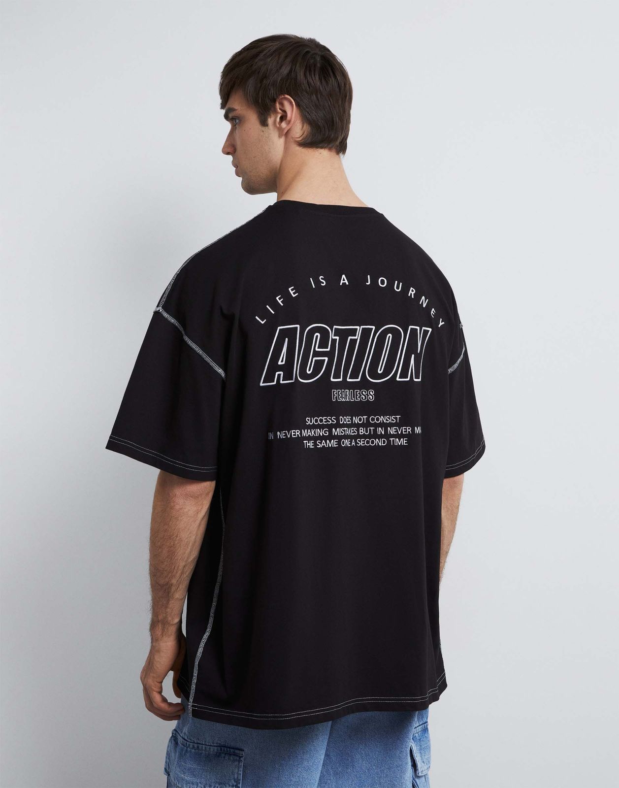 

Футболка мужская Gloria Jeans BKT014371 черный XS/176-XXL/18/182, BKT014371